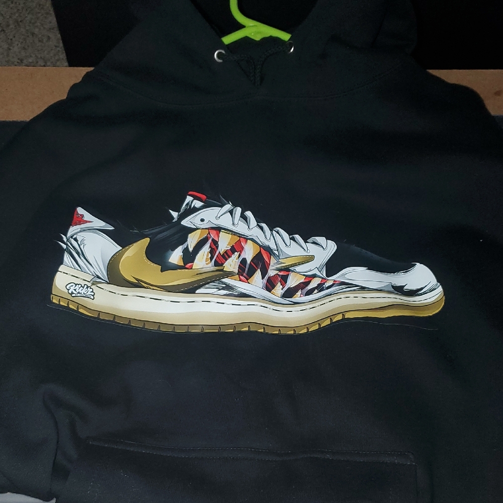 Reverse Olives J1 Low Custom Sneakerheadz Hoodie -Large